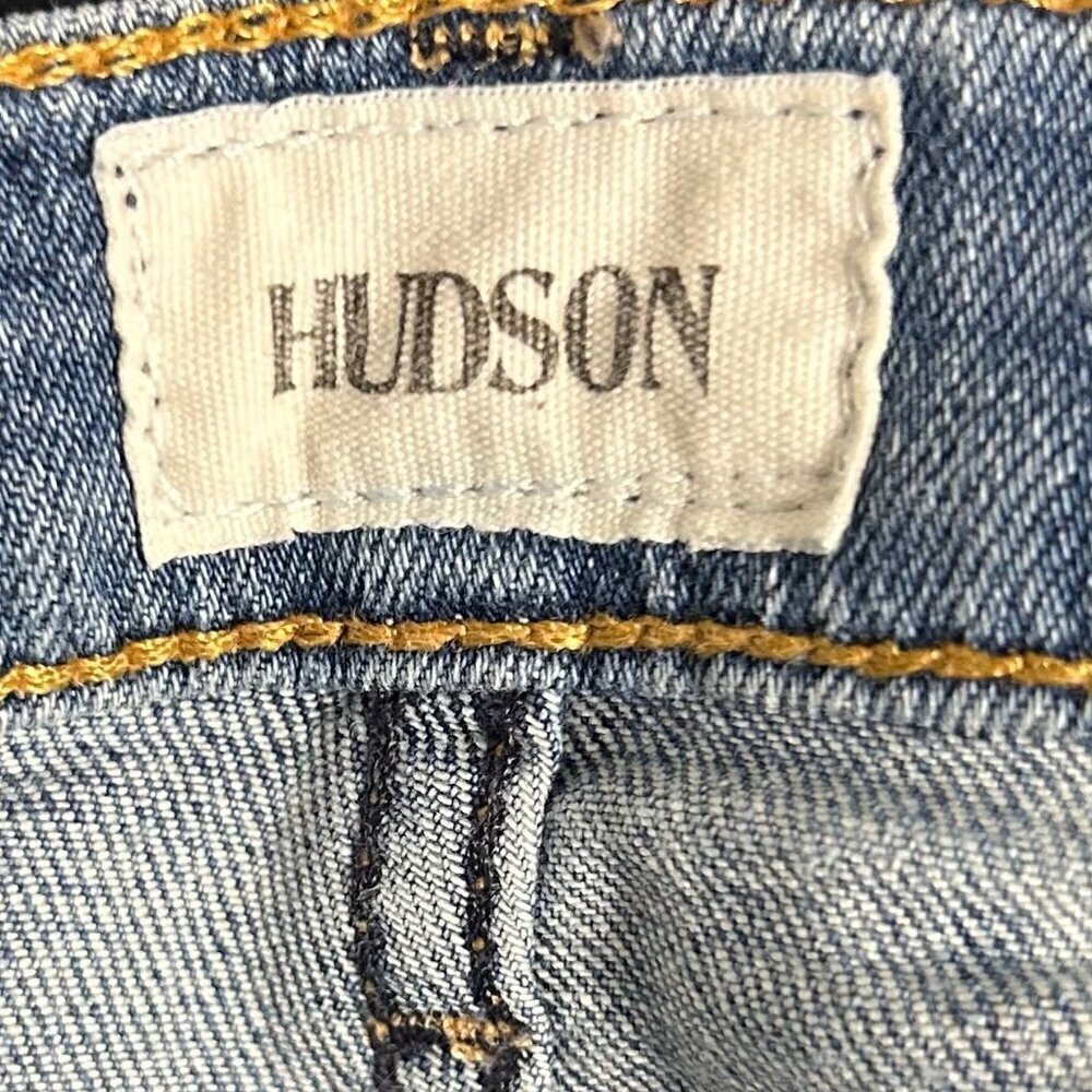 Hudson 29 Cut Off Jean Shorts Denim Blue Light Wash - Picture 3 of 4